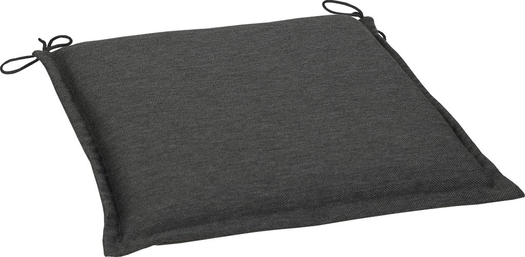 GO-DE Textil, 2er Set Sitzkissen Dora, uni anthrazit, Produktbild 
