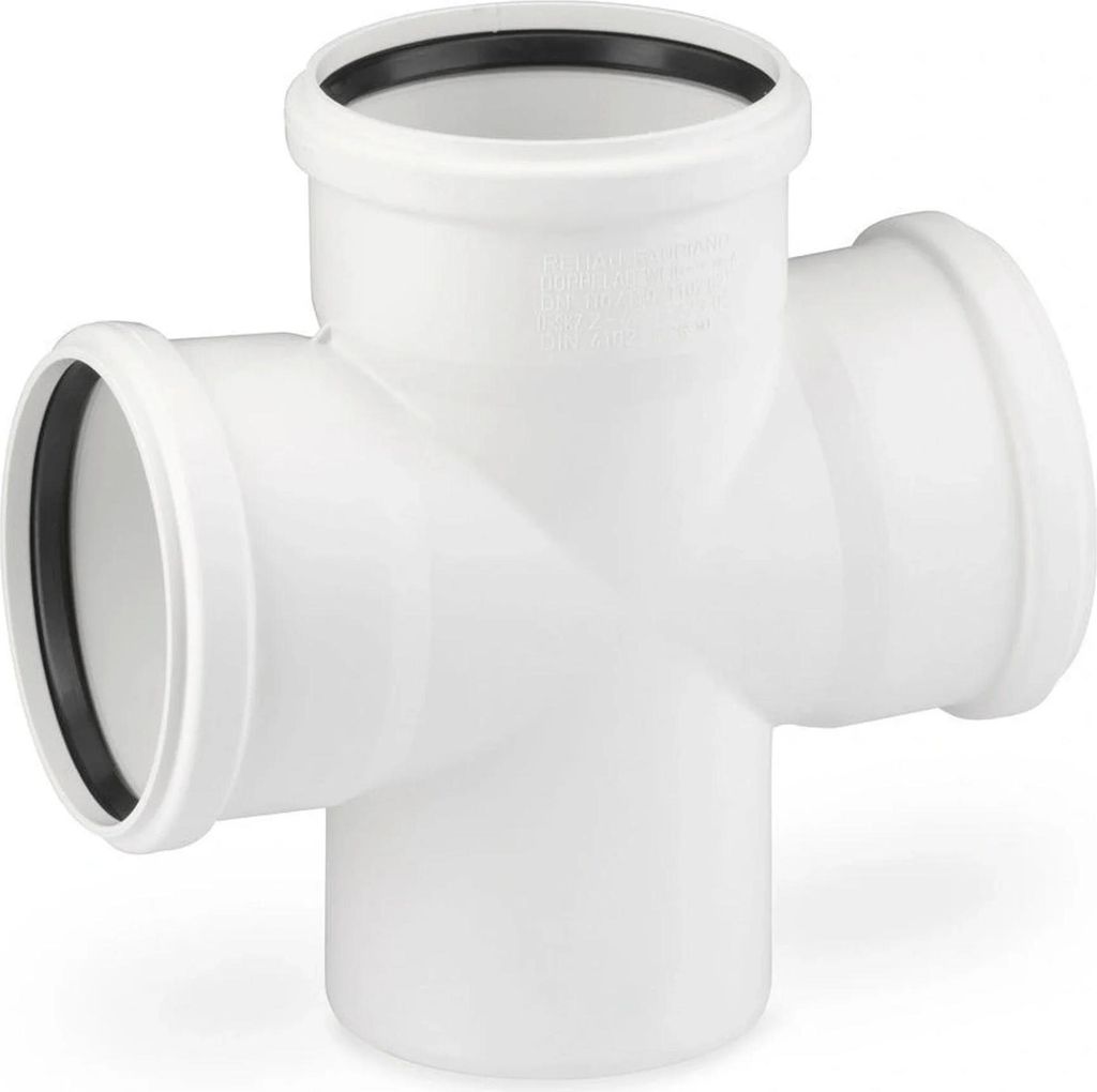 REHAU RAUPIANO PLUS dvojitá odbočka, DN 110/110/110, 87 Obrázek produktu 