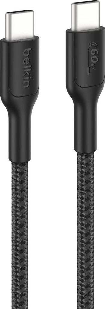 Belkin Gaming UCB-C/USB-C Kabel, 2m, geflochten, schwarz
