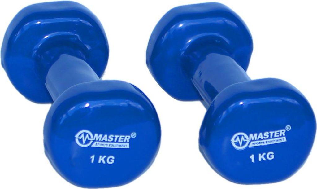 Haltères en vinyle MASTER 2 x 1 kg Image du produit 