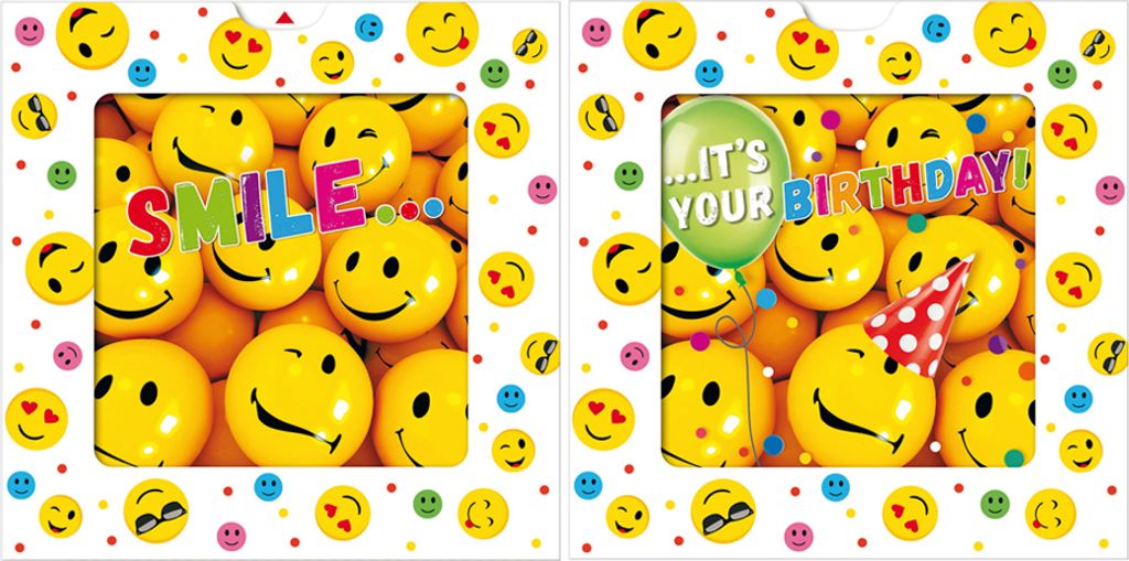 SUSY CARD 3D-Geburtstagskarte Sliding card "Smile"