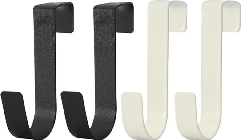 Handtuchhaken Set von 4 Stück Ohne Bohren Edelstahl Schwarz für Badezimmer, Handtuchhalter aus rostfreiem Stahl, geeignet für gläserne Duschkab...