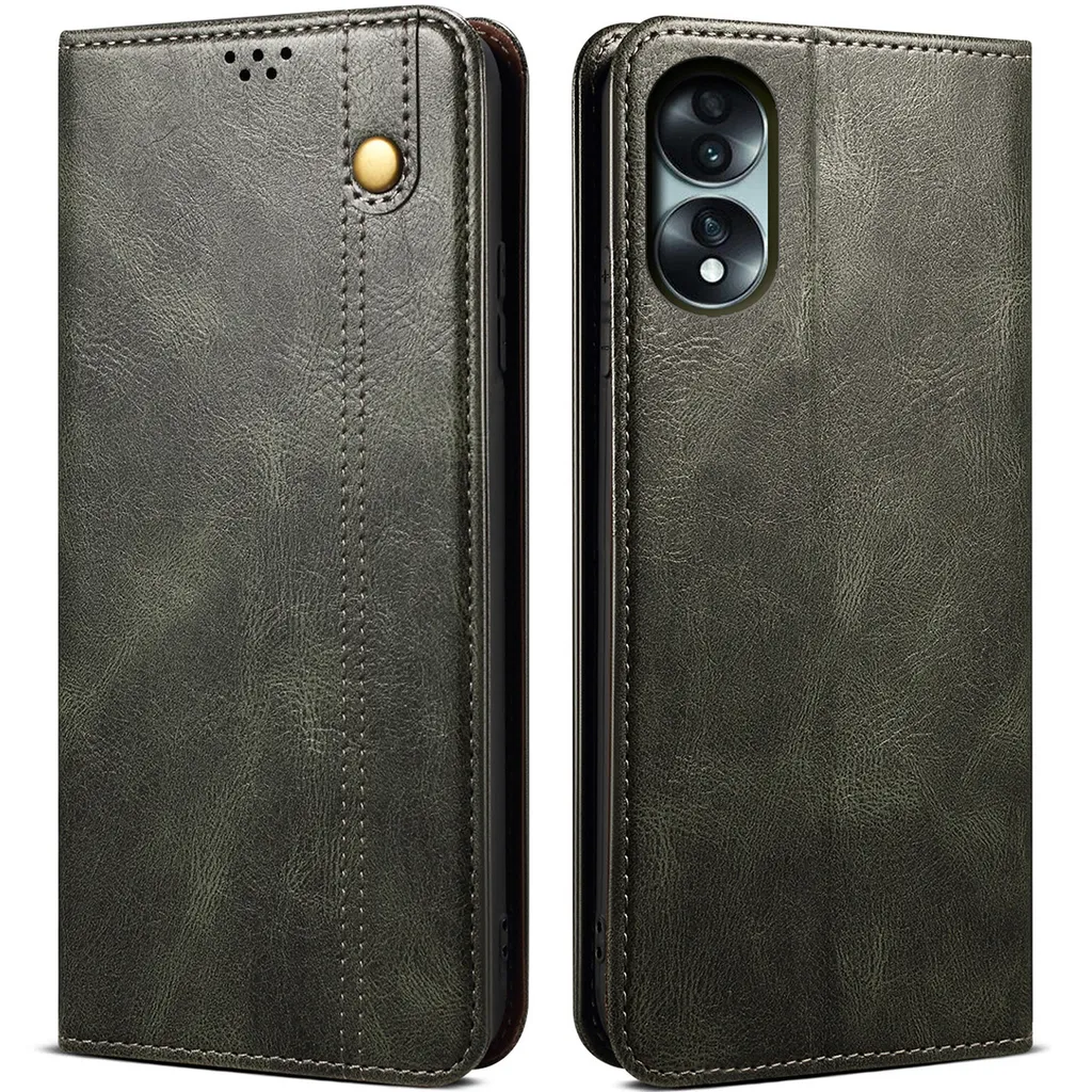 Custodia per Honor 70 Verde - Cover a Libro con Supporto e Portacarte