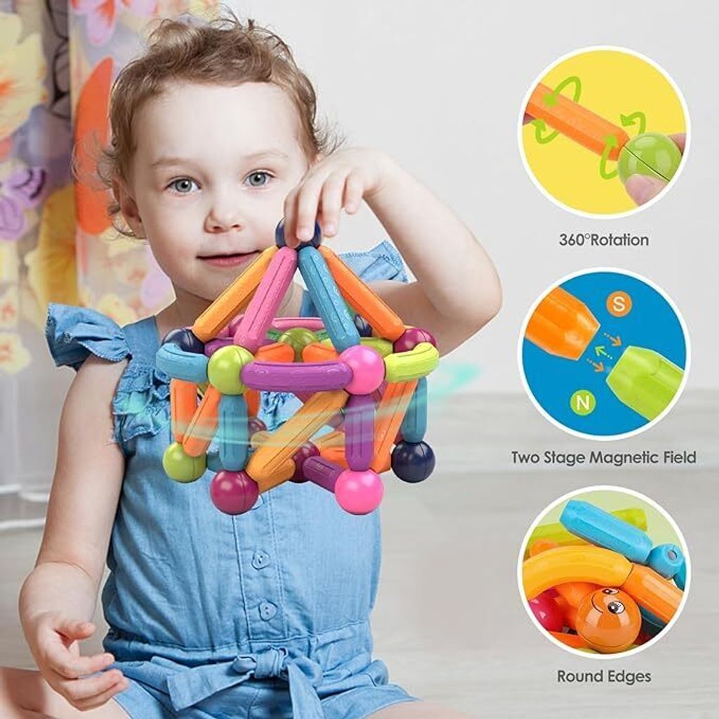 Magnetické stavebnice, Stavebnice pre deti, Magnetická Obrázok produktu 3