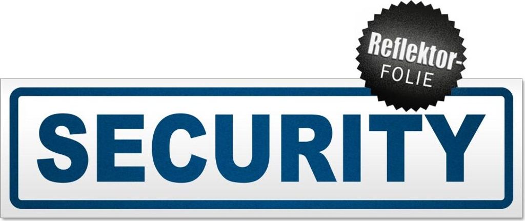 Security Magnetschild Schild magnetisch