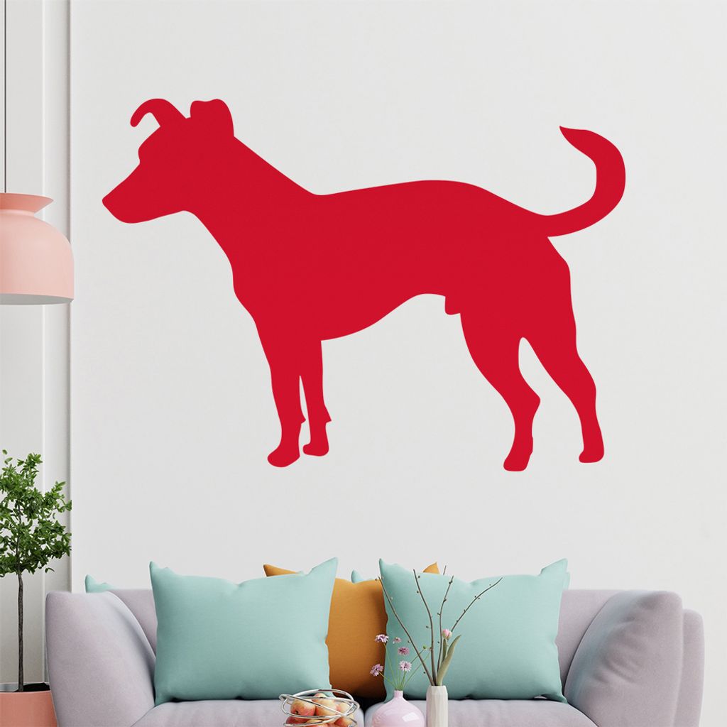 KIWISTAR Jack Russel Silhouette Wandtattoo in 6 Größen - Wandaufkleber Wall Sticker - Dekoration, Küche, Wohnzimmer, Schlafzimmer, Badezimmer
