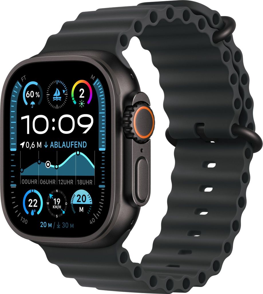 Watch Ultra 2 GPS + Cellular, 49 mm Schwarz Titangehäuse, Produktbild