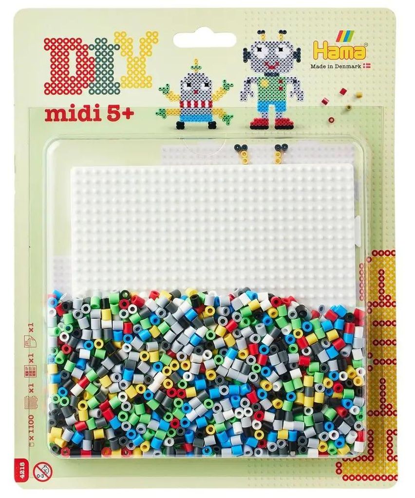 Hama Beads 4218, Bastelset für Kinder, 5 Jahr(e), Mehrfarbig, 1101 Stück(e)