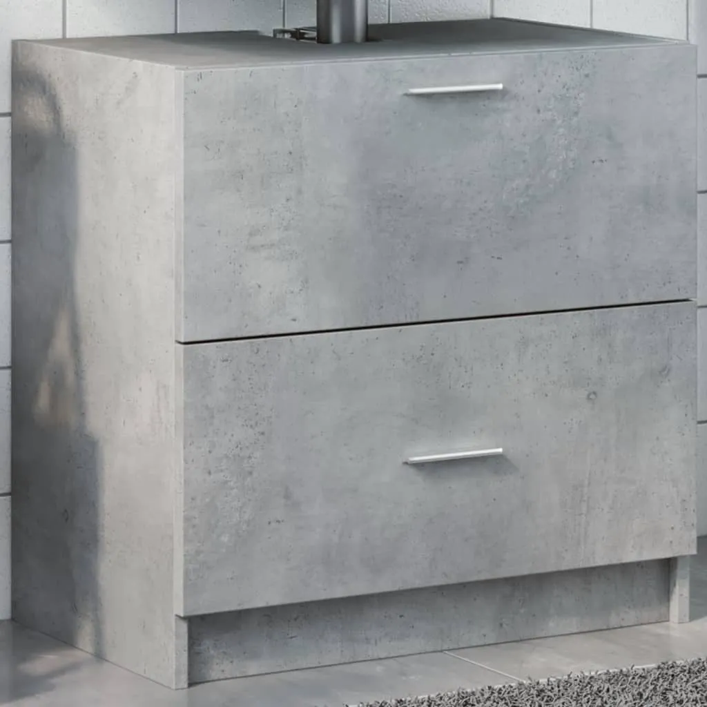 Mobile Sottolavabo Grigio Cemento 59x37x59 cm | Maison Exclusive Bagno