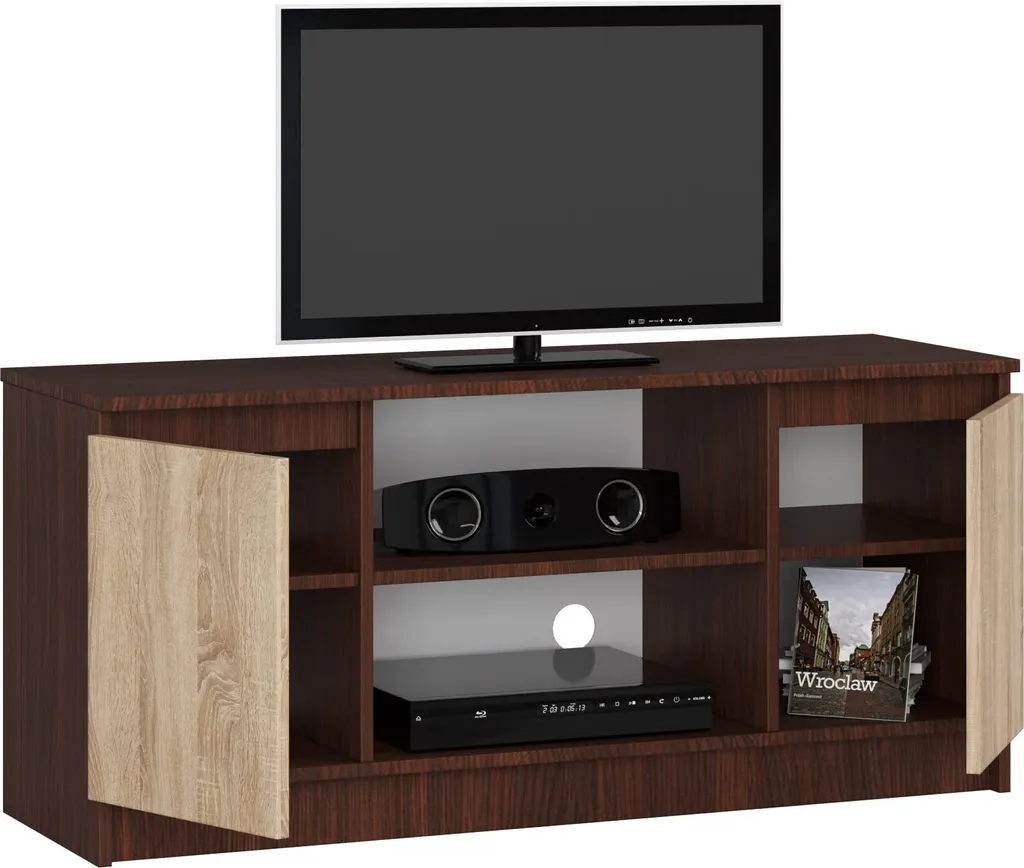 Mobile Porta TV BDW 120x55x40 cm Wenge Sonoma | Stabile e Facile da Montare