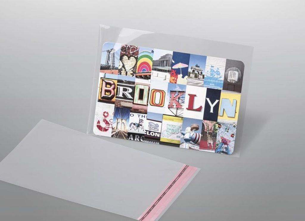 PRINZ 5223 50 Taschen aus OPP, Hüllenformat 115 x 160 + 25 mm Klappe, 112 x 156 Inhalte