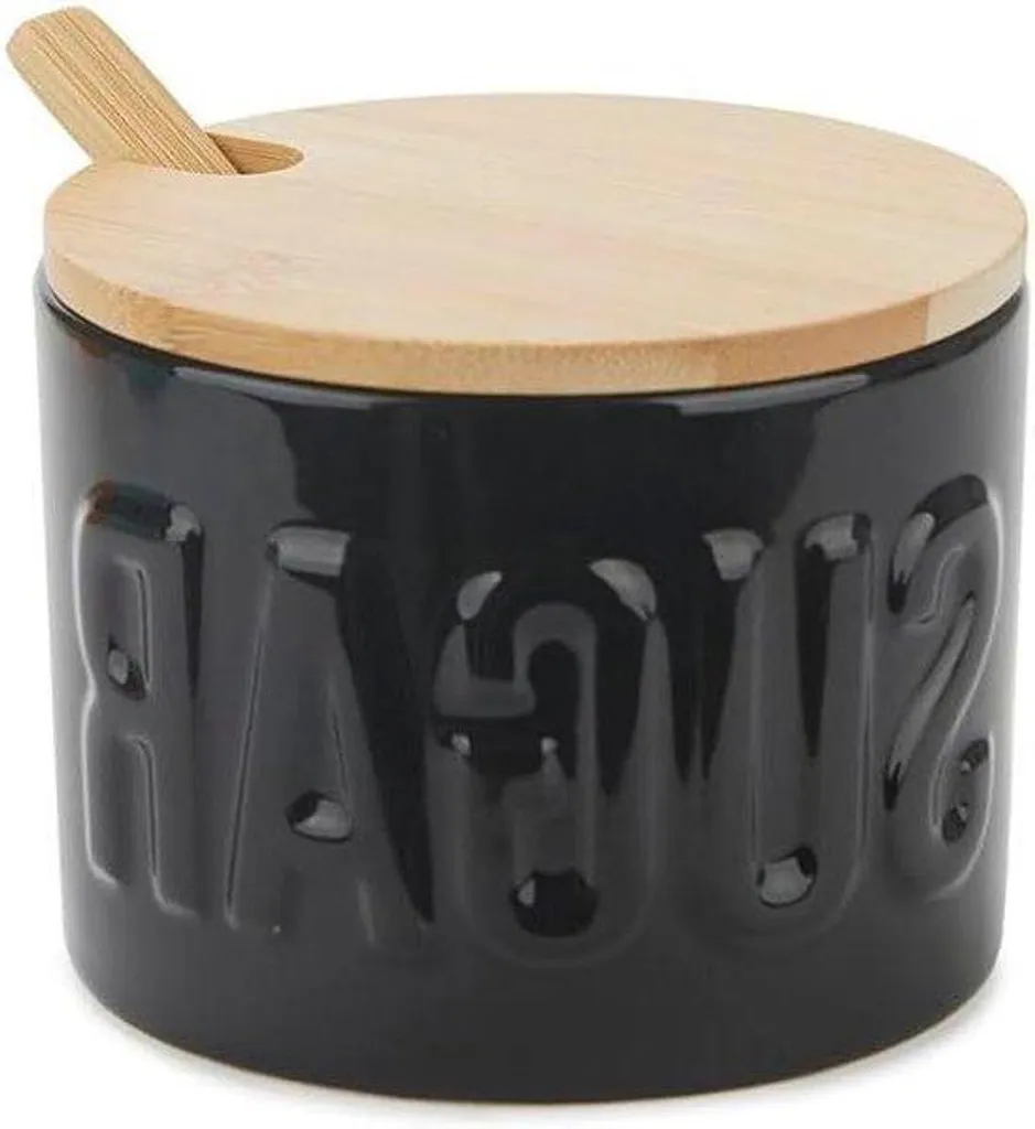 Vase céramique noir texturé Bambou 74x95 cm - Qualité artisanale chic