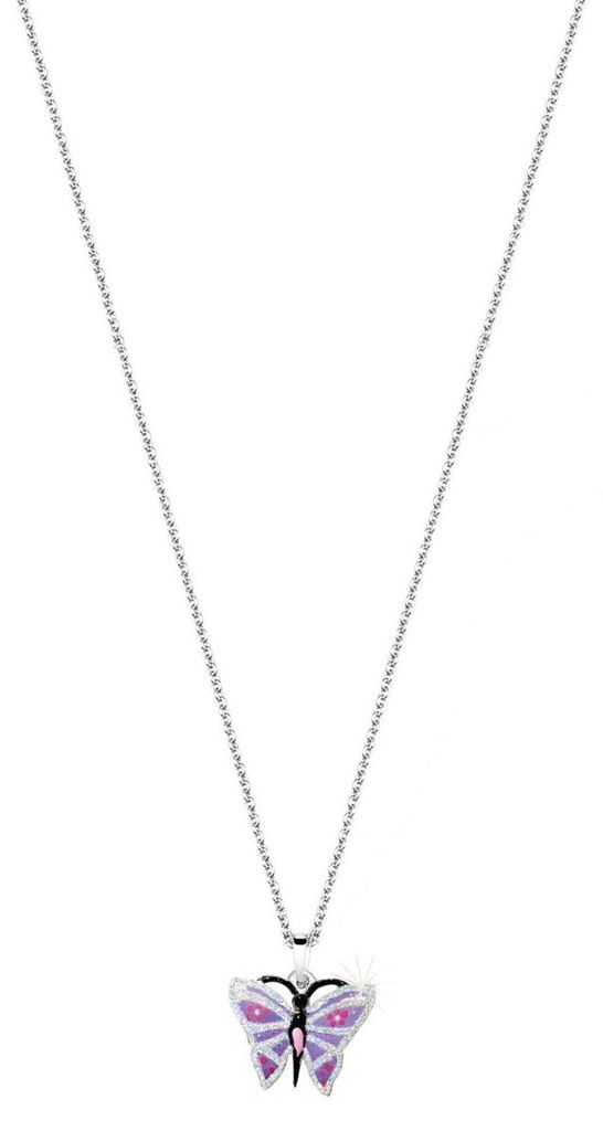 Scout Kinder Halskette Kette Silber Schmetterling Glitter Produktbild 