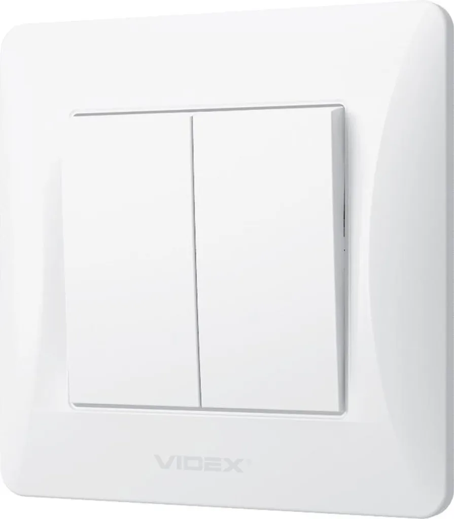 Interrupteur 2 voies blanc VIDEX BINERA IP20 design sobre et moderne