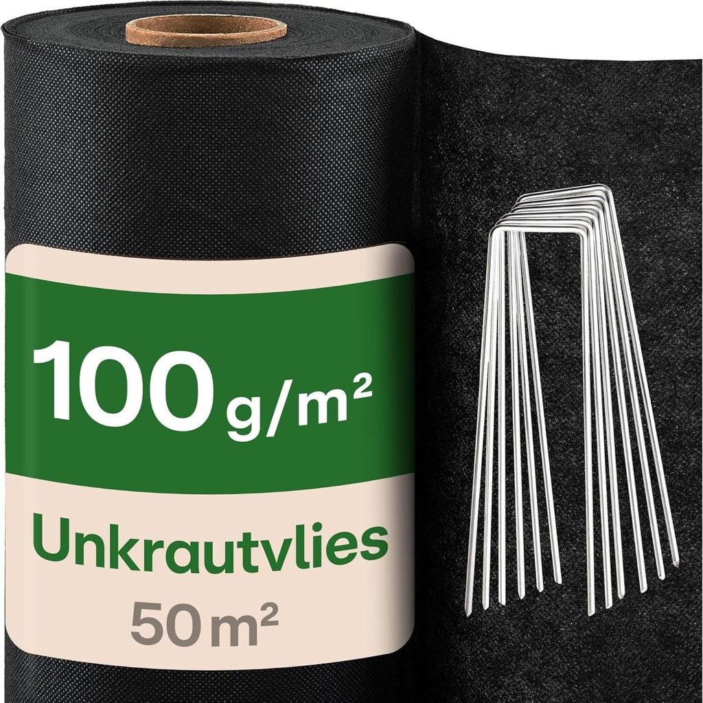 Praknu Unkrautvlies 100g/m2 Extra Stark - 50m2 - Produktbild 