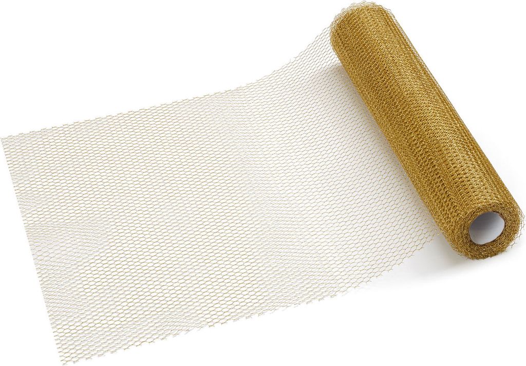 Tischläufer 36 x 900 cm Golddruck Netzläufer