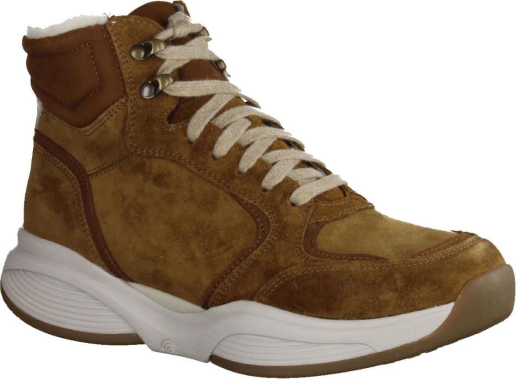 Xsensible SWX24 Damenboots, gefüttert, Leder, Braun - Damenschuhe Bequeme Stiefel / Stiefeletten, Braun, leder