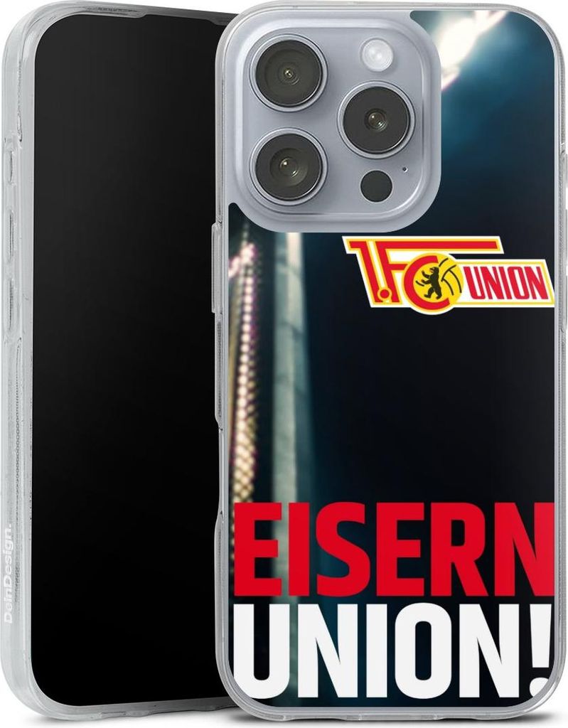 DeinDesign Handyhülle für Apple iPhone 16 Pro Silikon Hülle Case Smartphone Schutzhülle 1. FC Union Berlin Fanartikel Fußball