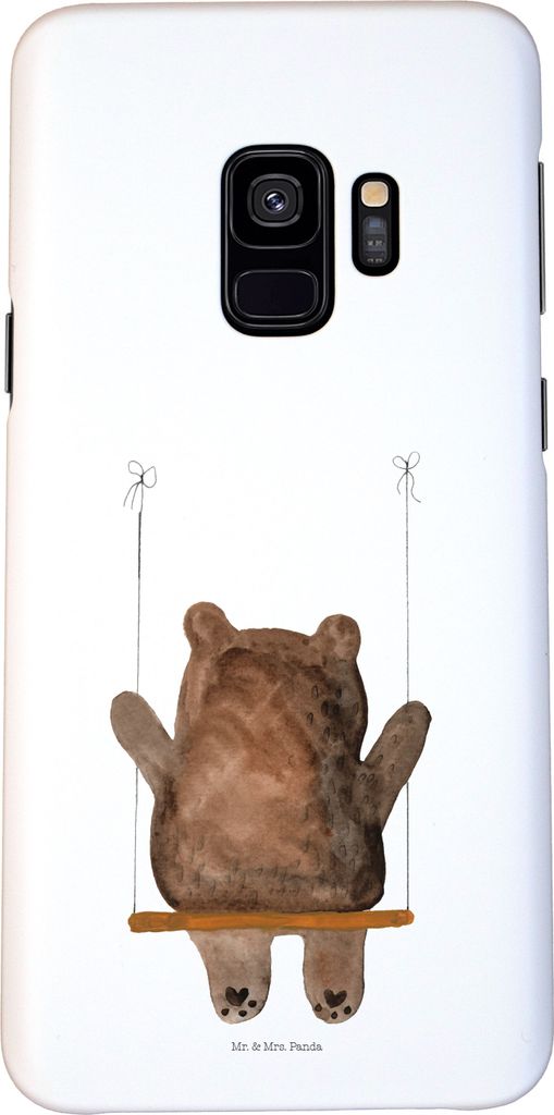 Mr. & Mrs. Panda Samsung Galaxy S9 Handyhülle Bär Schaukel - Weiß - Geschenk, Handy Schutzhülle, Cover, Smartphone Hülle, Teddy