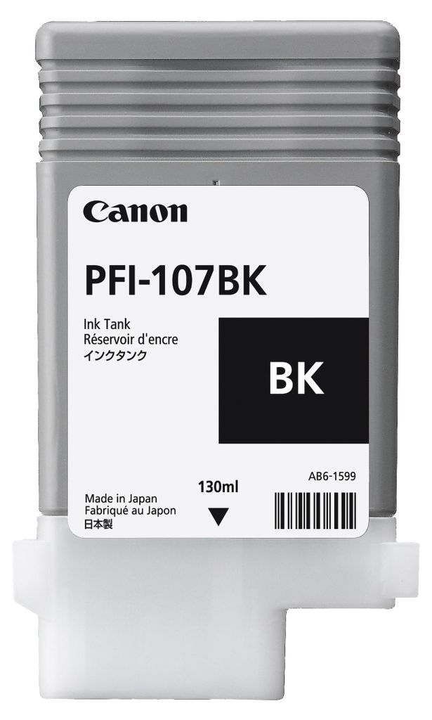 Canon PFI-107BK, Černá, Inkoust na pigmentové bázi, 1 kusů Obrázek produktu 