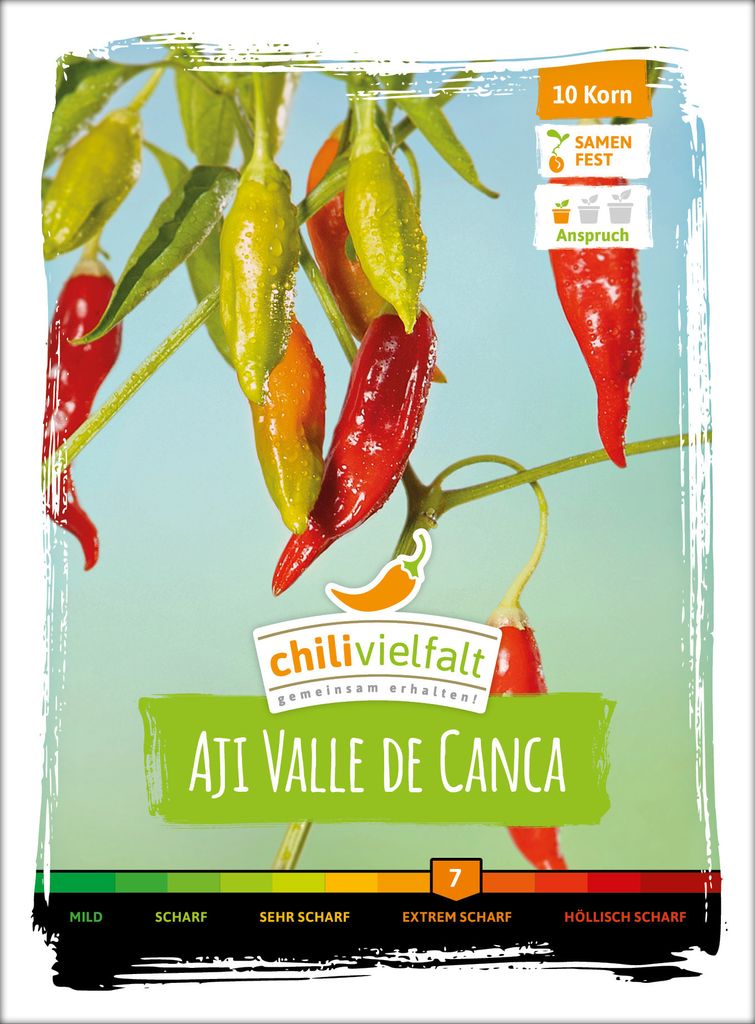 Chili Aji Valle de Canca | Chilisamen von Chilivielfalt, Produktbild 