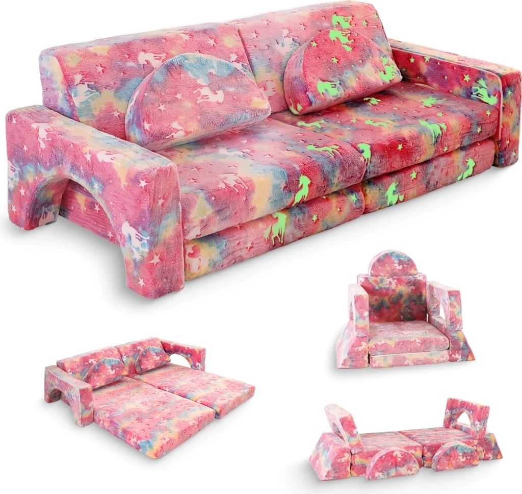 Spielcouch-Sofa für Kinder – 10-teiliges Set für Schlaf- Produktbild 