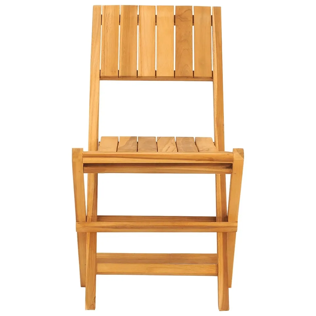 vidaXL Sedie Giardino Pieghevoli in Teak Massello 2 pz - Offerta Online - 4