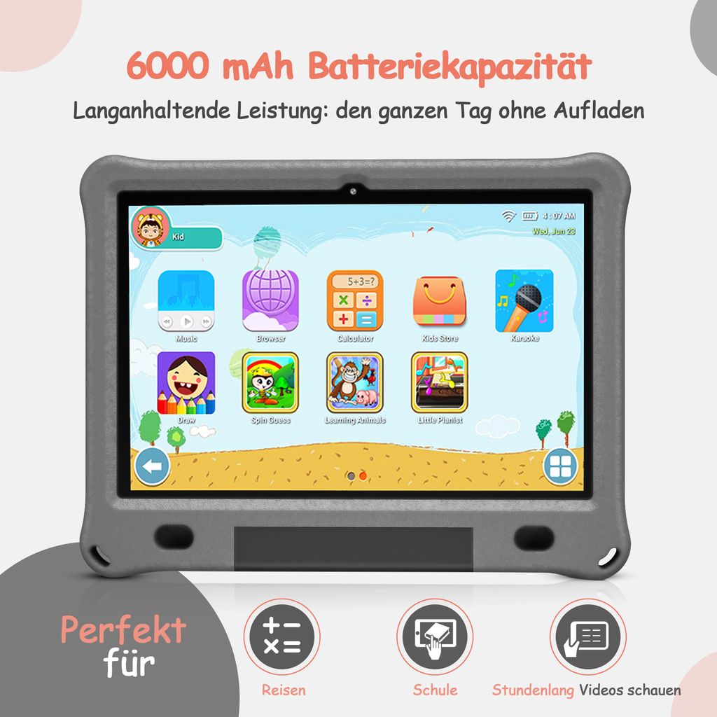Olvy Kinder Tablet 10.1 Zoll HD, Kids Tablet Android 14, Produktbild 3