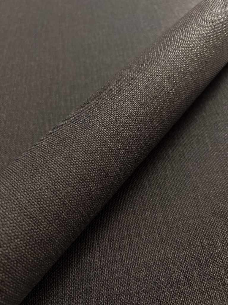 NEWROOM Tapete Anthrazit Vliestapete Unifarbe - Universal Modern Dunkelgrau Dunkelbraun Struktur Leinen-Optik Einfarbig Uni Textil-Optik