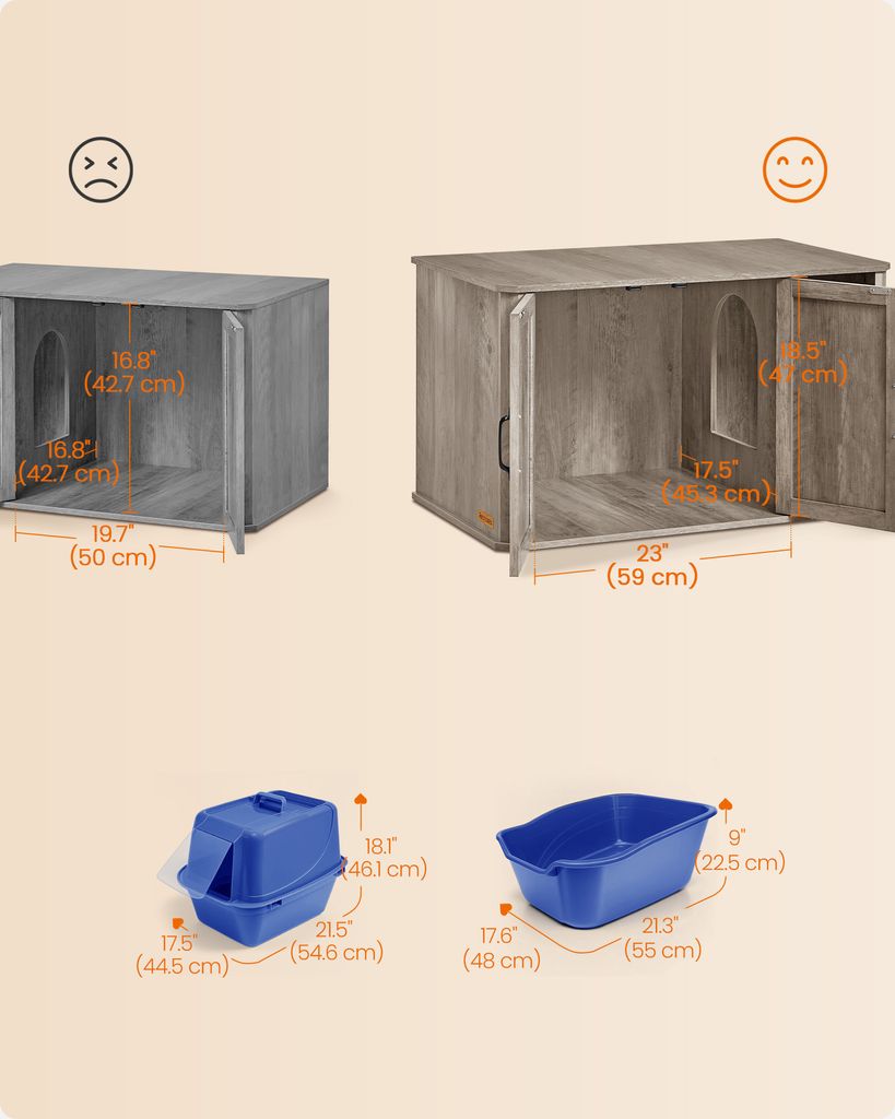 Feandrea Katzentoilette, Katzenklo-Schrank modern, Produktbild 