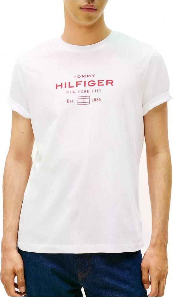 TOMMY HILFIGER HILFIGER STACK GRAPHIC T Weiß