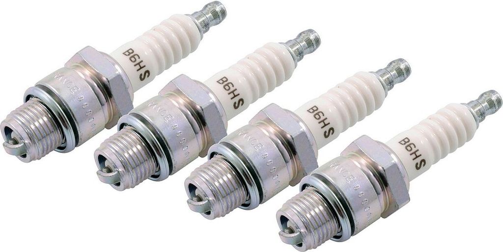 4x Zündkerze NGK B6HS Kurzgewinde Mofa Roller Moped Motorrad Scooter PEUGEOT SC