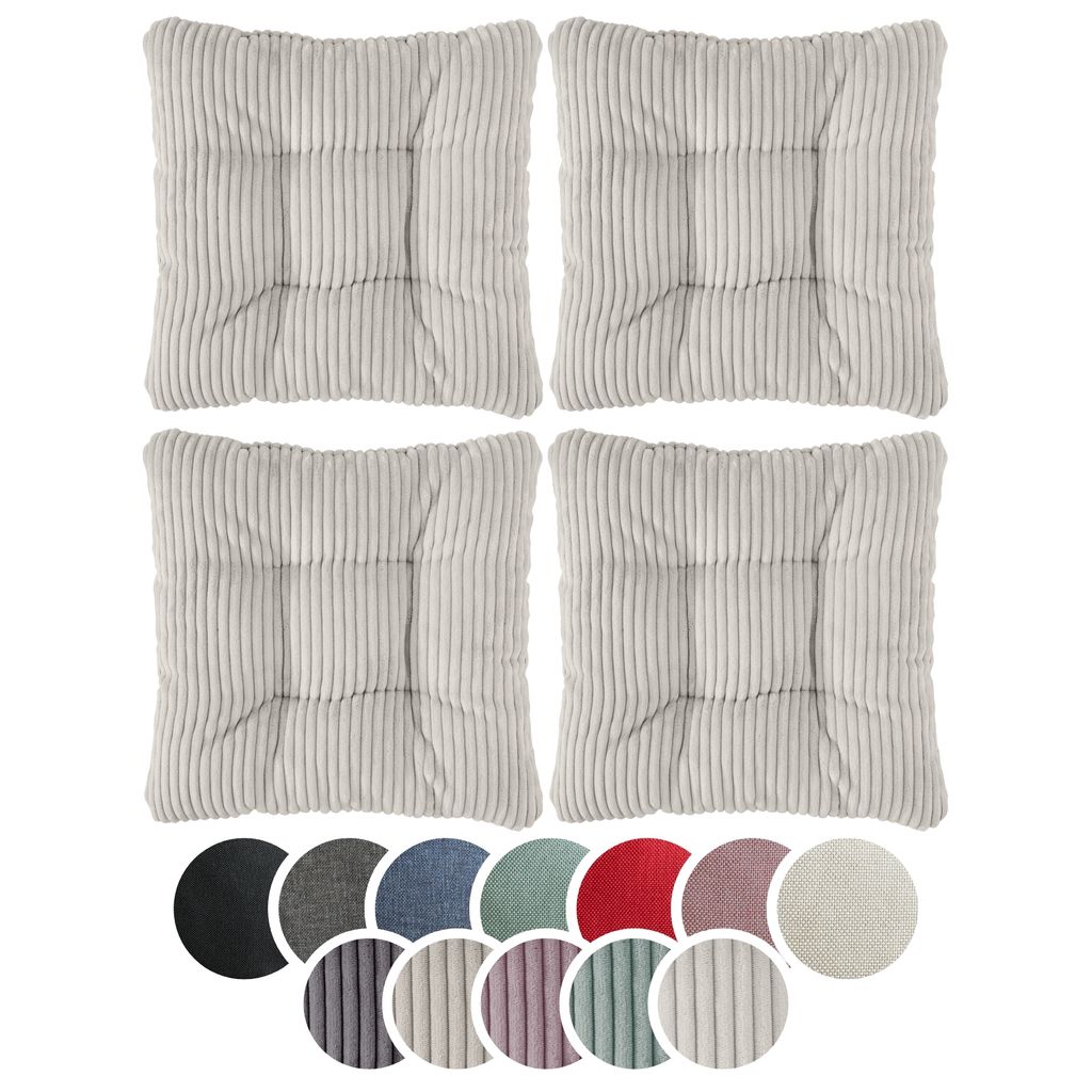 sleepling - Set di 4 cuscini per sedia, cuscino per seduta, Immagine del prodotto 