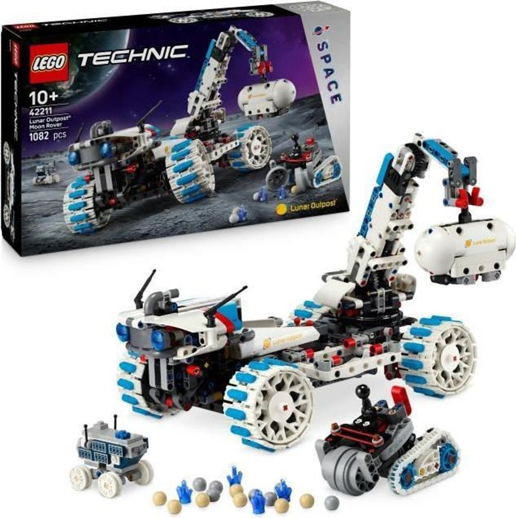 LEGO Technic 42211 Mond-Außenpostenfahrzeug Bauset für Kinder ab 10 Jahren