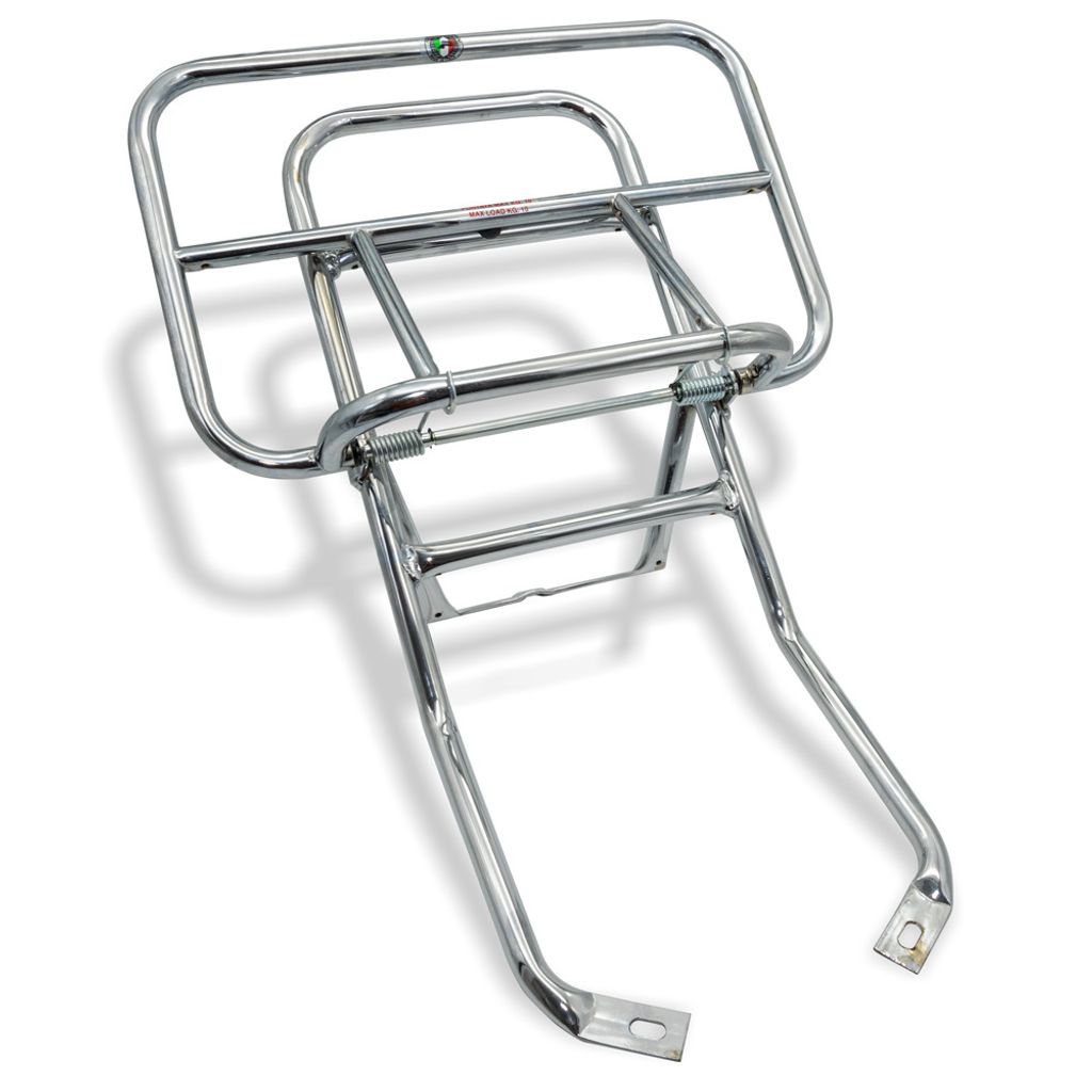 Klapp - Gepäckträger hinten silber / Cuppini für Vespa Rally