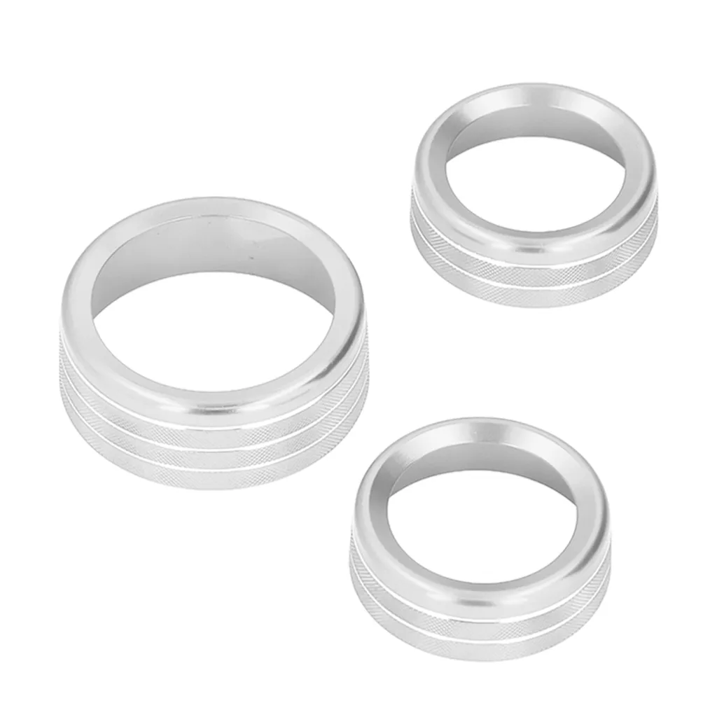 Copertura del pulsante dell'aria condizionata, finiture della copertura dell'interruttore di CA, copertura della manopola del pulsante del CD, anello della manopola del pulsante del CD, audio decorazione del pulsante dell'aria condizionata, accessori interni automobilistici - 5