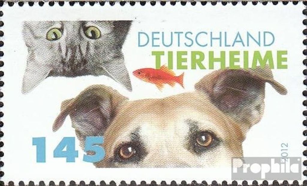 Briefmarken BRD (BR.Deutschland) 2012 Mi 2945 (kompl.Ausg.) postfrisch Tierheime