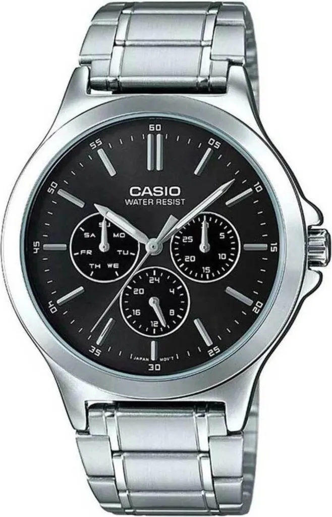 Casio MTPV300D1A Analitico: Funzioni Multifunzione e Acciaio