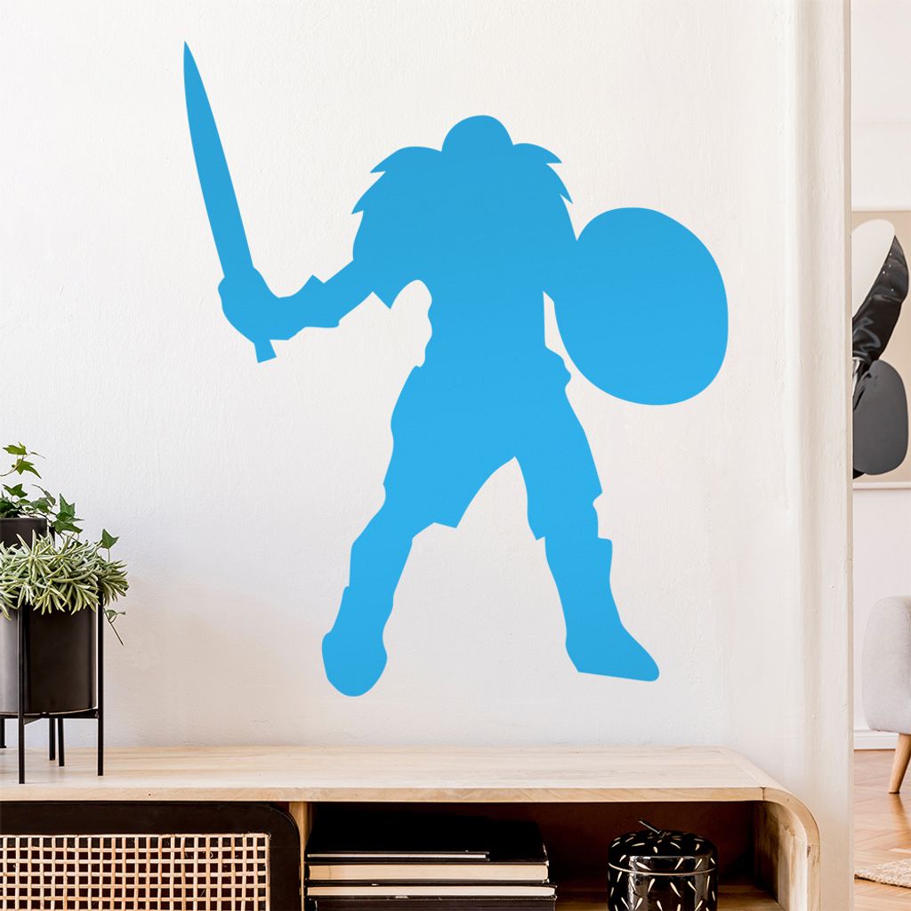 Wikinger Krieger Krieg WWIII Wandtattoo Wandaufkleber Wall Sticker - Dekoration, Küche, Wohnzimmer, Schlafzimmer, Badezimmer