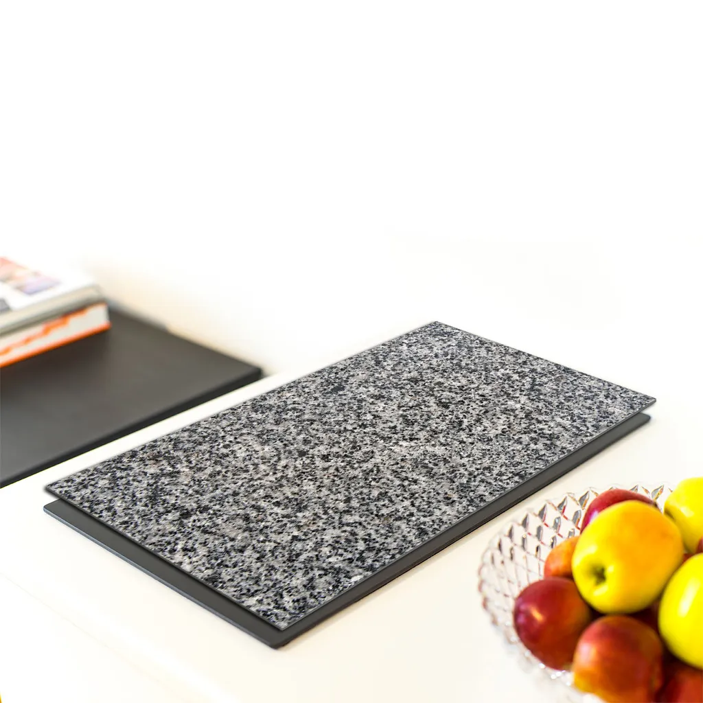 Copri Piano Cottura 40x52 Vetro Temperato Grigio | Protezione e Tagliere - 4