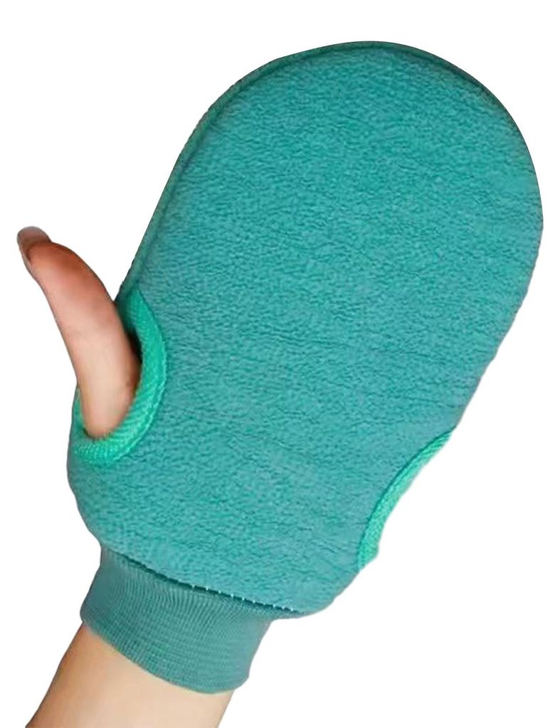 Badetuch mit schmerzfreiem Peeling-Design, Drei-Finger-Separation, griffiger Peelinghandschuh, leicht zu reinigende Badaccessoires