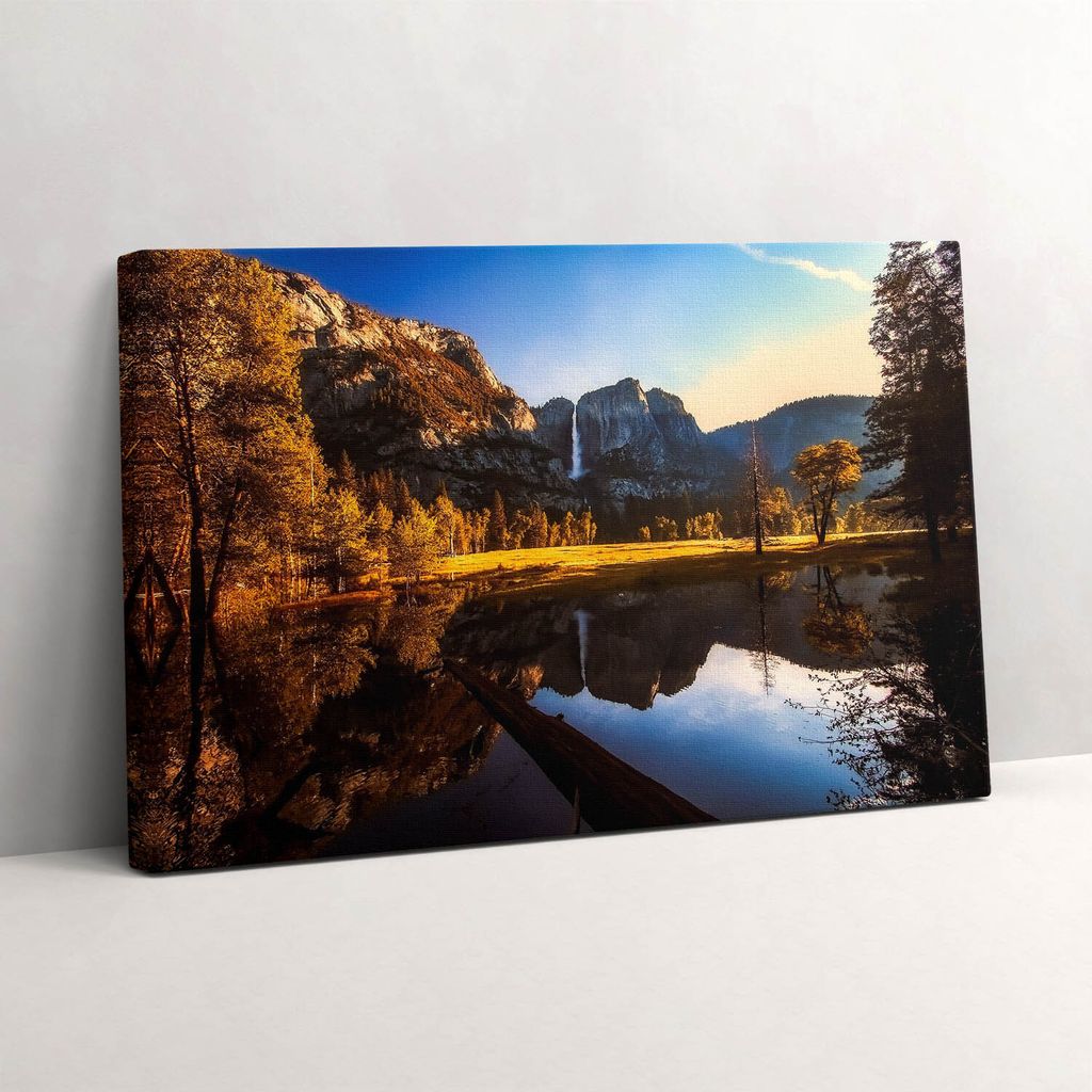 Wald im Yosemite Park – Leinwandbild Wandbild – 30x20 cm – Leinwandbilder – Wandbilder – Schlafzimmer – Flur