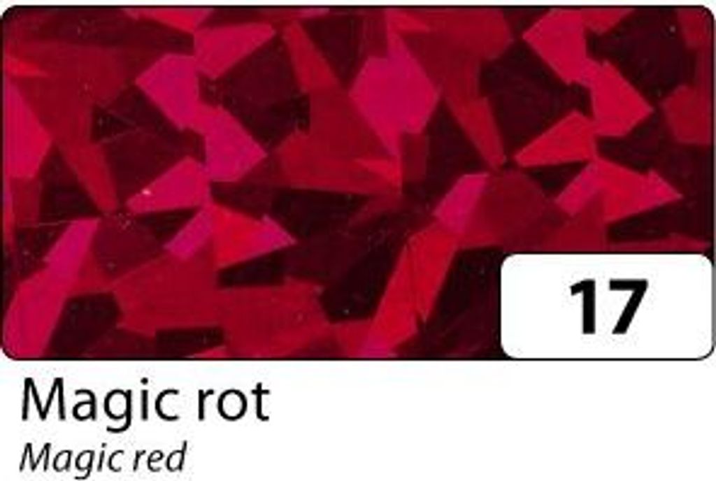 Holographische Folien Magic in rot 40cm x 1m