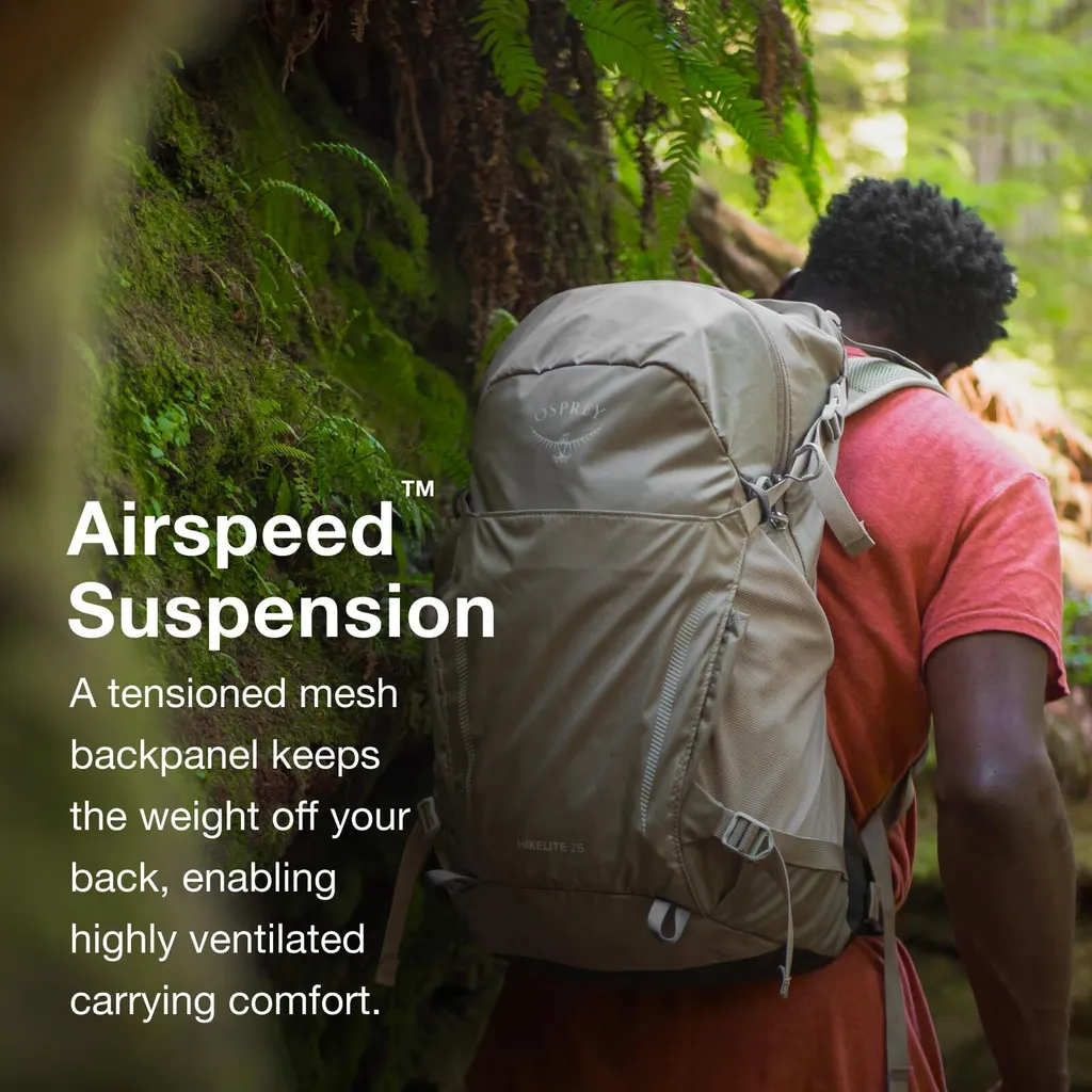 Sac à dos Osprey Hikelite 26 noir idéal pour trekking et balade jour - 18