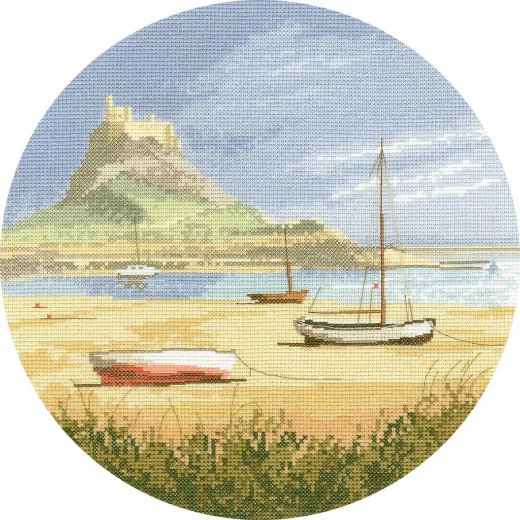 Canevas Point de Croix Circulaire Lindisfarne Heritage Aida 25cm