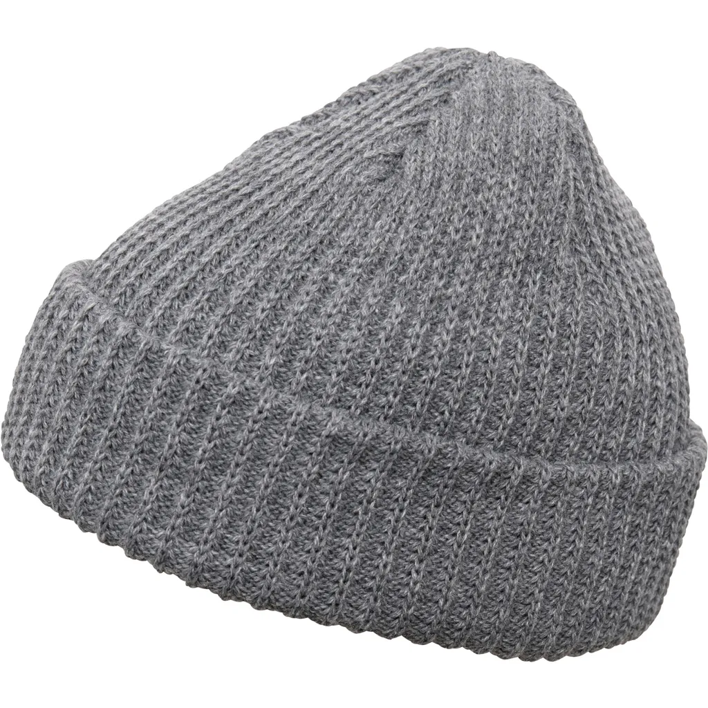 FLEXFIT 1502RB Beanie Grigio - Caldo Berretto a Costine Fisherman