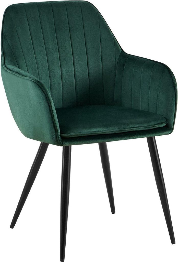 Grüner Esszimmerstuhl – Velvet Chair – Ergonomischer Komfort und moderne Eleganz