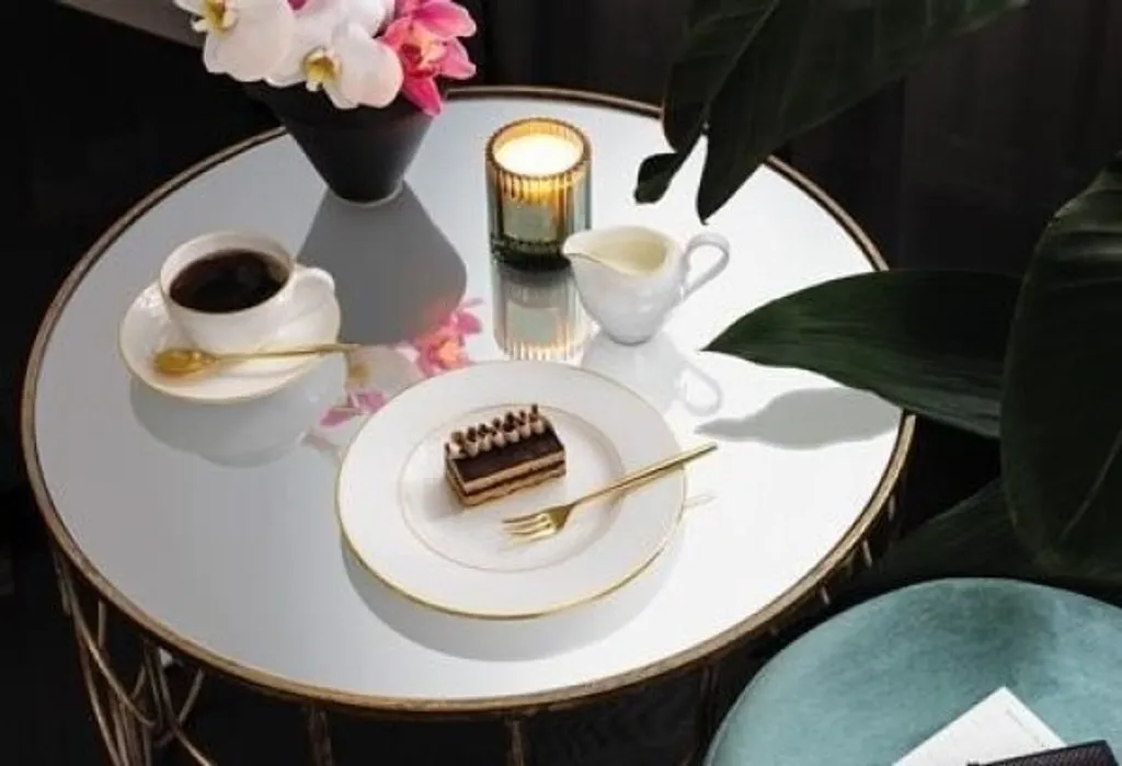 Assiette à dessert dorée de 16cm pour sublimer vos tables de réception - 2