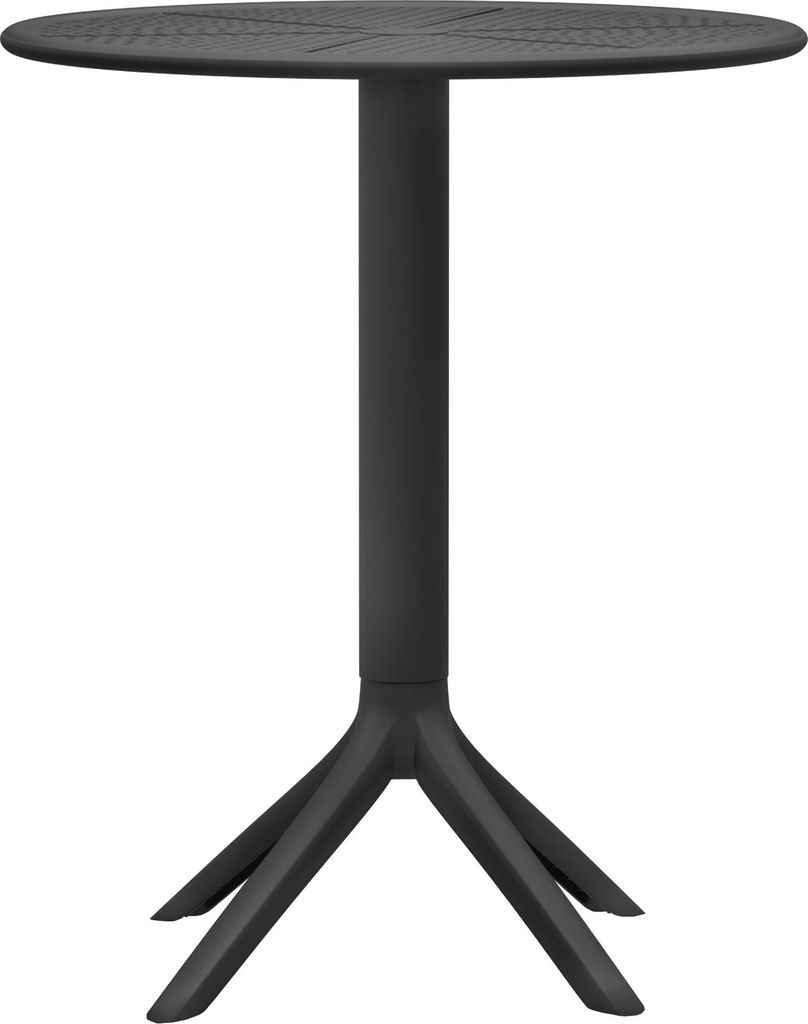 CLP Tisch Lacota Ø 60 cm wetterfest und UV-beständig,schwarz