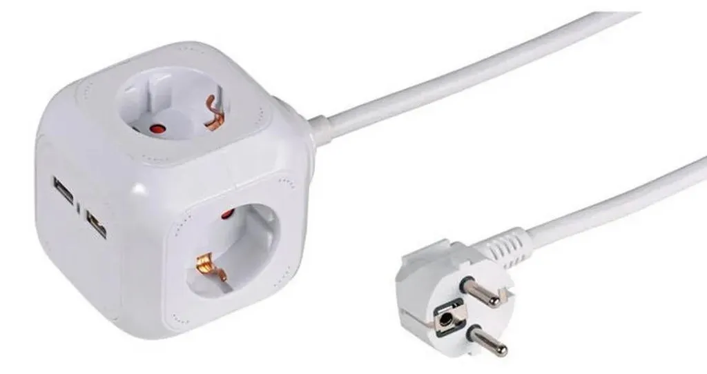 Rallonge Électrique de Qualité 1.5mm² Type F 1.4m ViVanco Haute Résistance